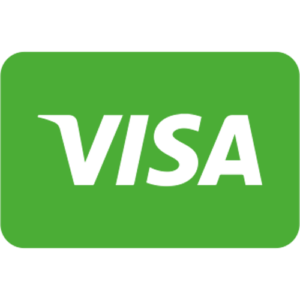 Logo carte visa sur fond vert