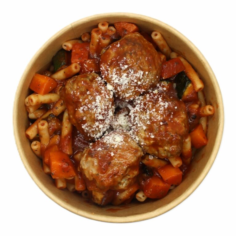 Boulettes tomates macaroni