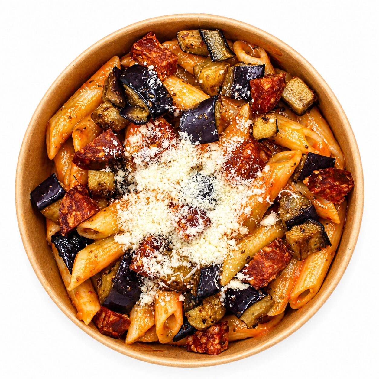 Pennes aubergines